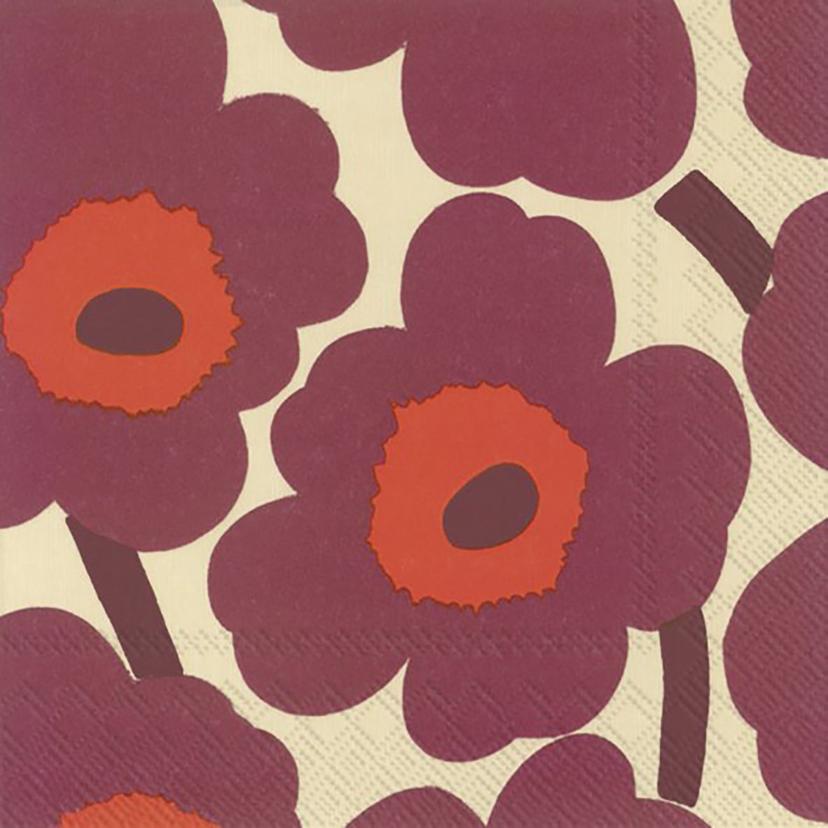 Serviette Unikko — Bordeaux