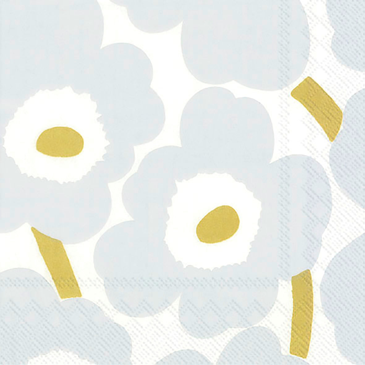 Serviette Unikko — White Silver