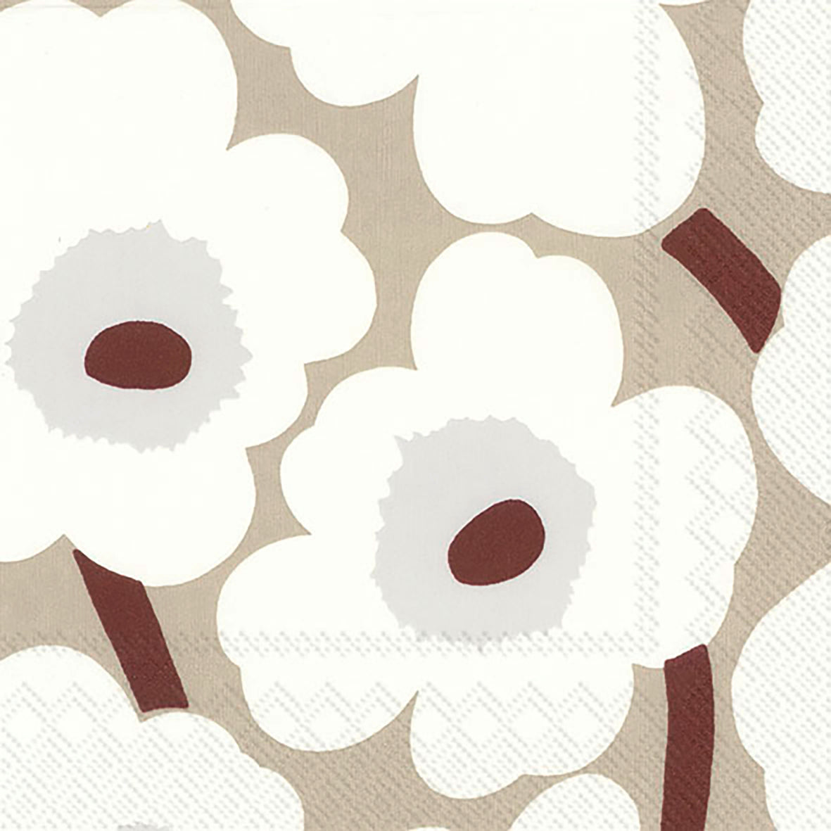 Serviette Unikko — White Linen
