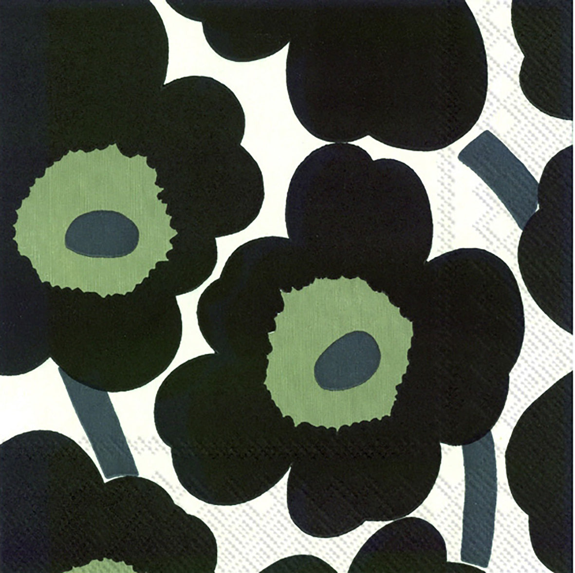Serviette Unikko — White-black