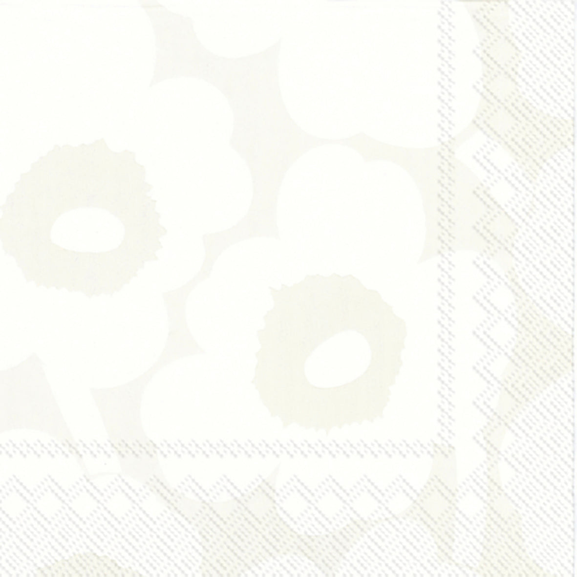 Serviette Unikko — White Grey