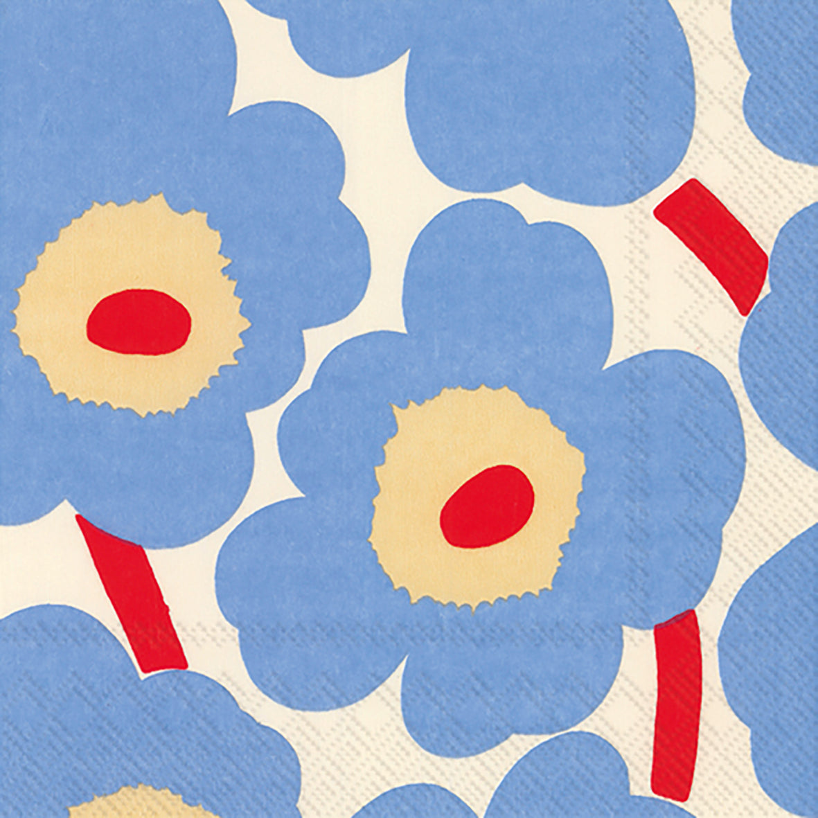 Serviette Unikko — Blue 2