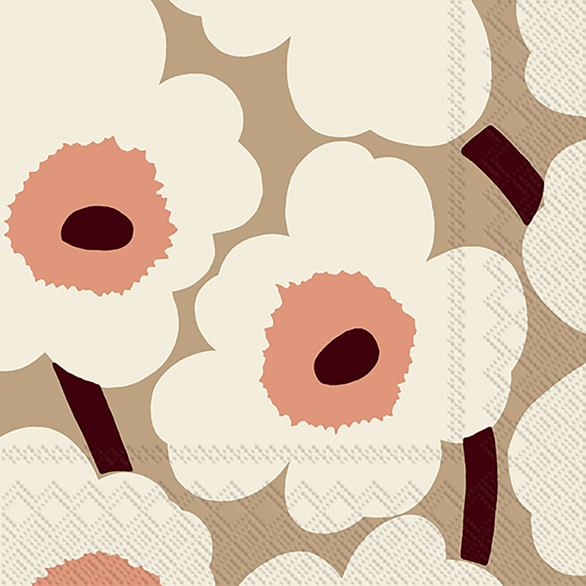 Serviette Unikko — Cream