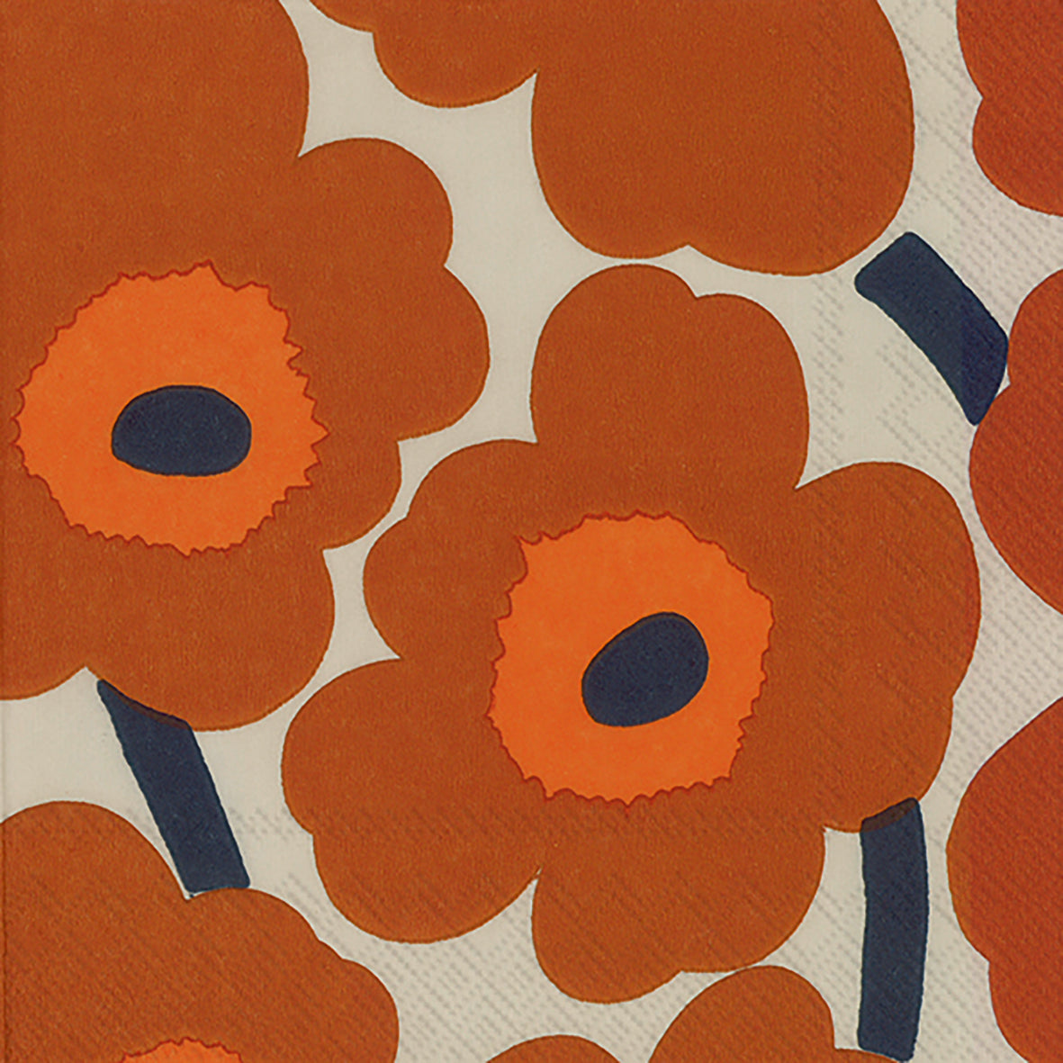 Serviette Unikko — Terracotta