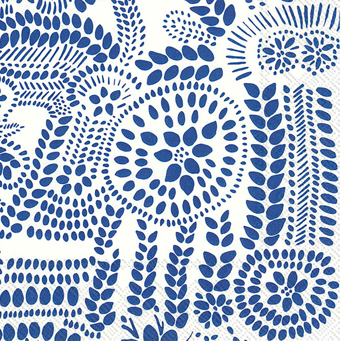 Serviette Nasia — White Blue