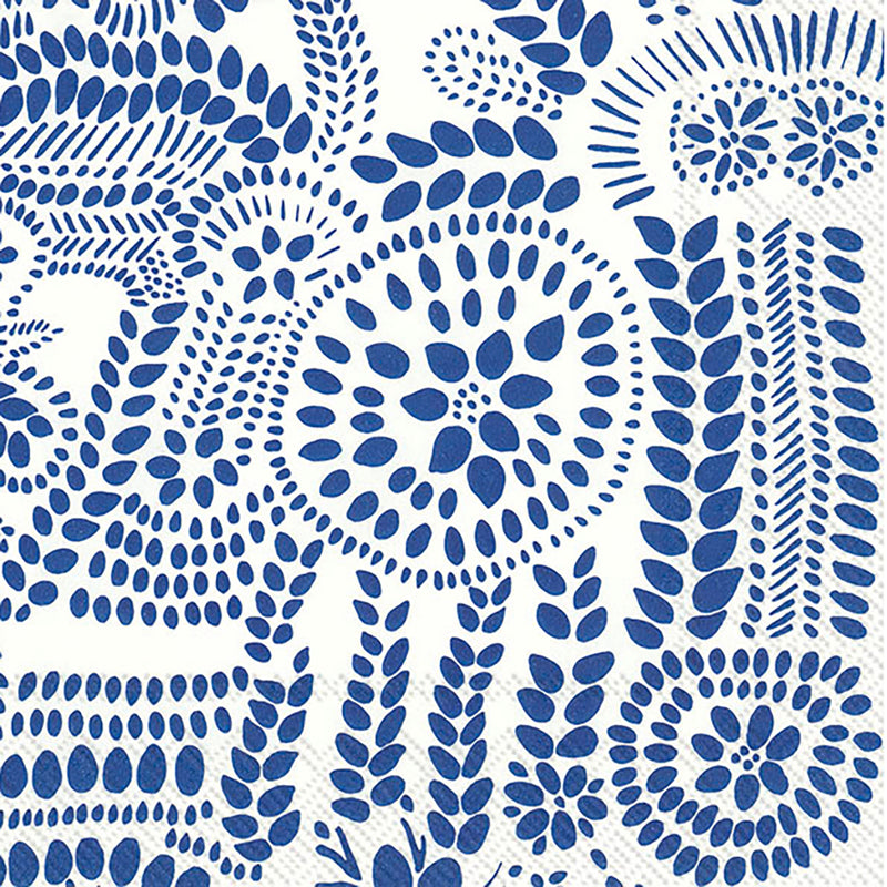 Serviette Nasia — White Blue