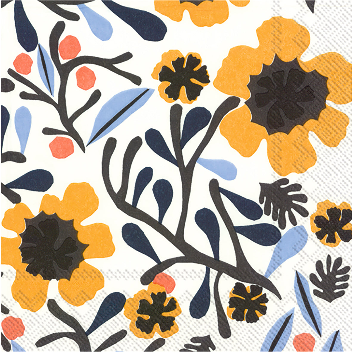 Serviette Mykero — White Yellow