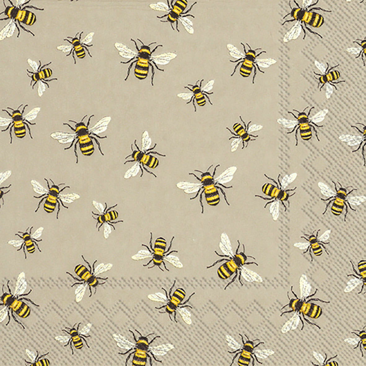 Serviette Lovely Bees — Linen