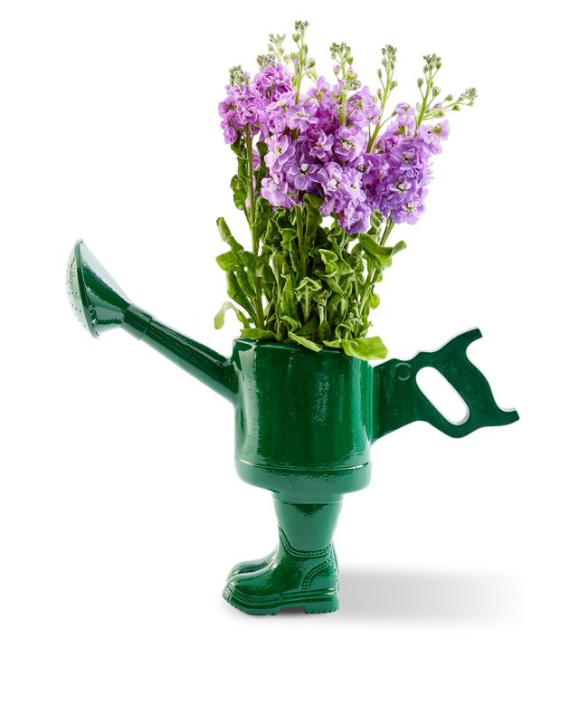 Sculpture Walking Watering Object, dark green