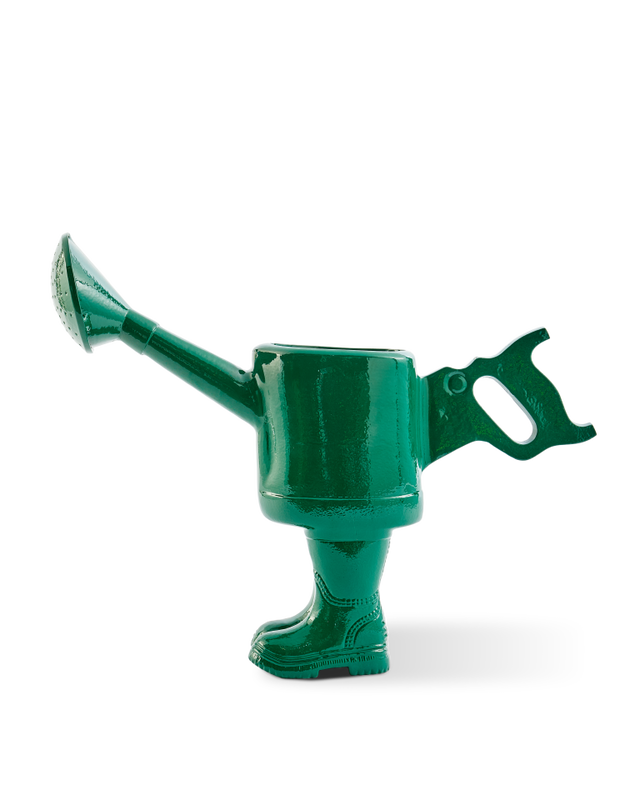 Sculpture Walking Watering Object, dark green