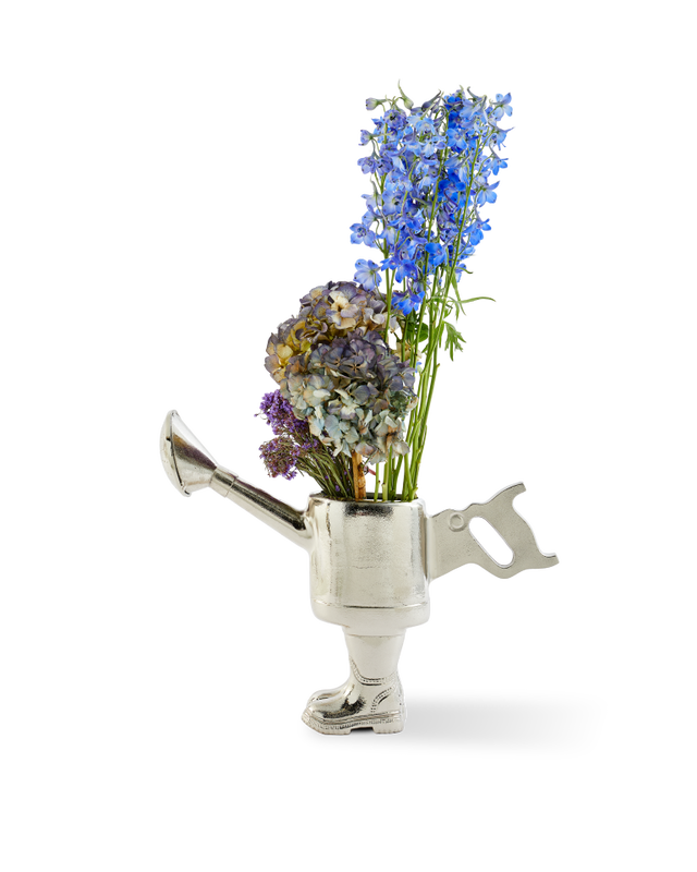 Sculpture Walking Watering Object, silver