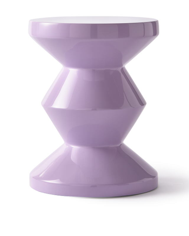 Tabouret Zig Zag, lilac