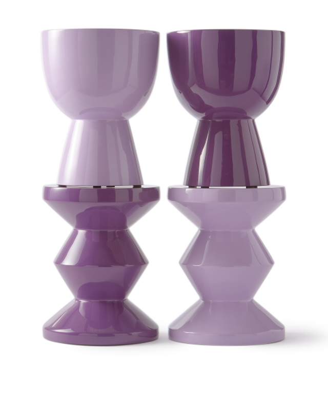 Tabouret Zig Zag, lilac