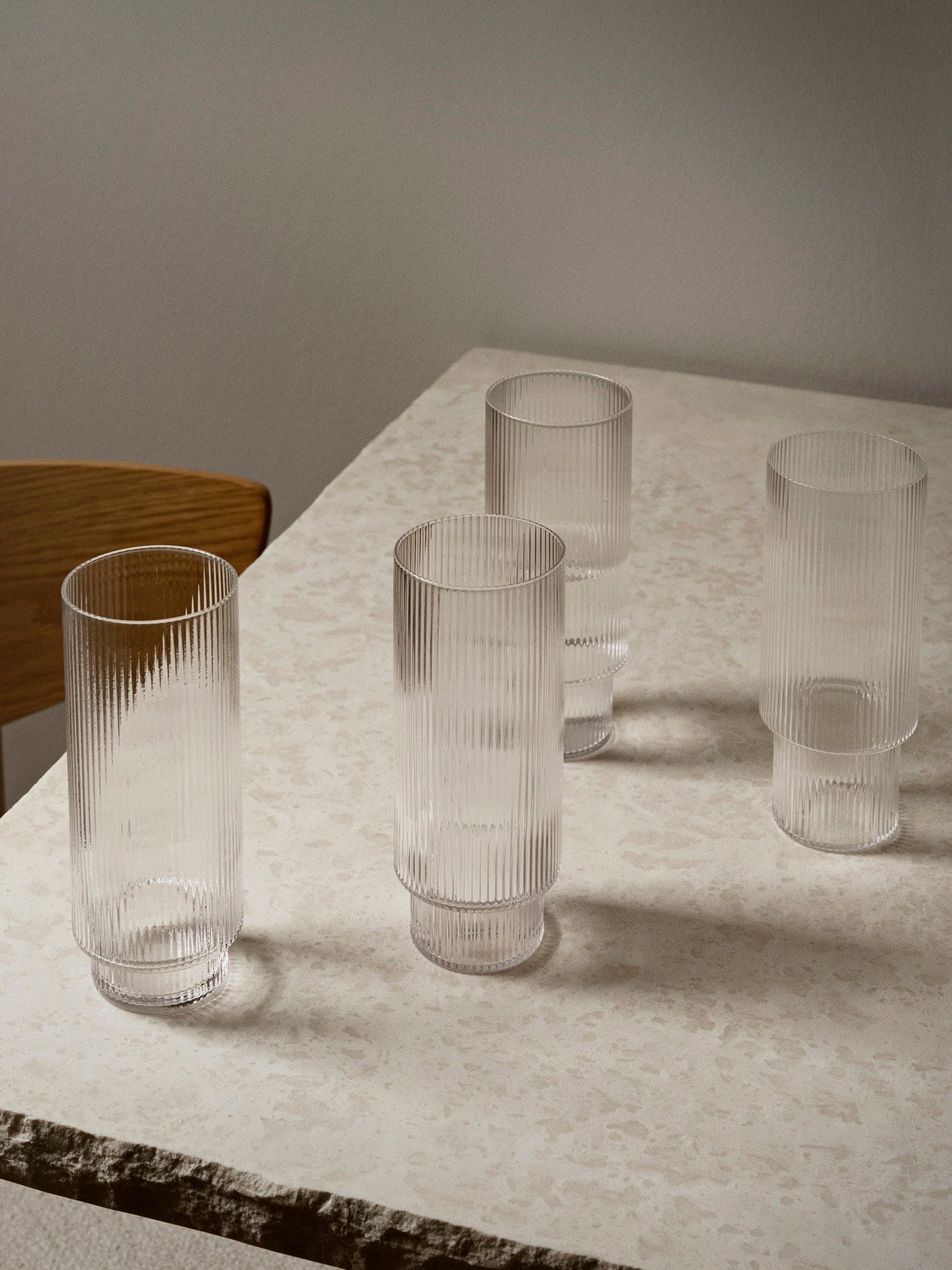Verre à eau Ripple grand (Set de 4)