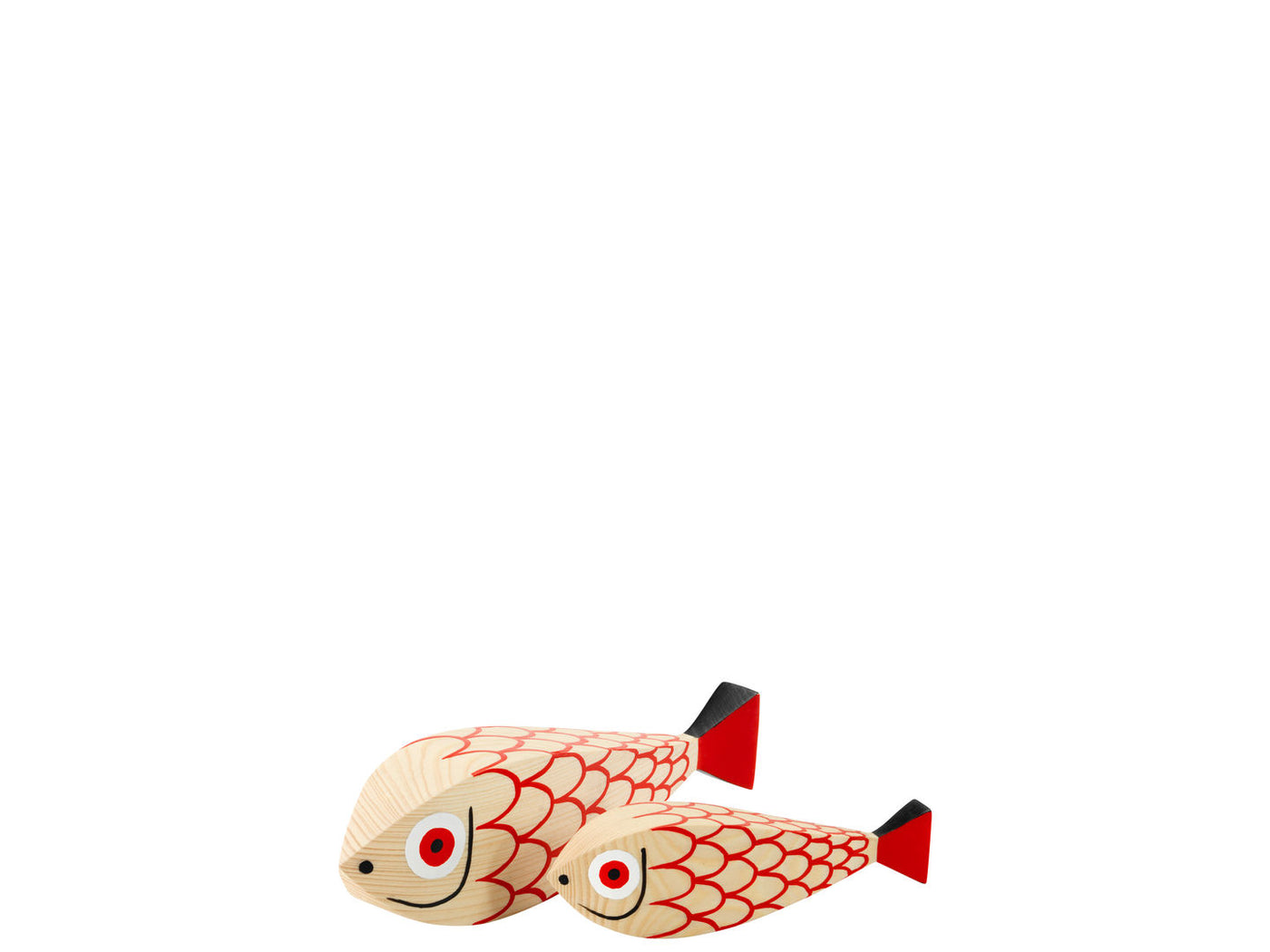 Sculpture Wooden Dolls Mother Fish Vitra