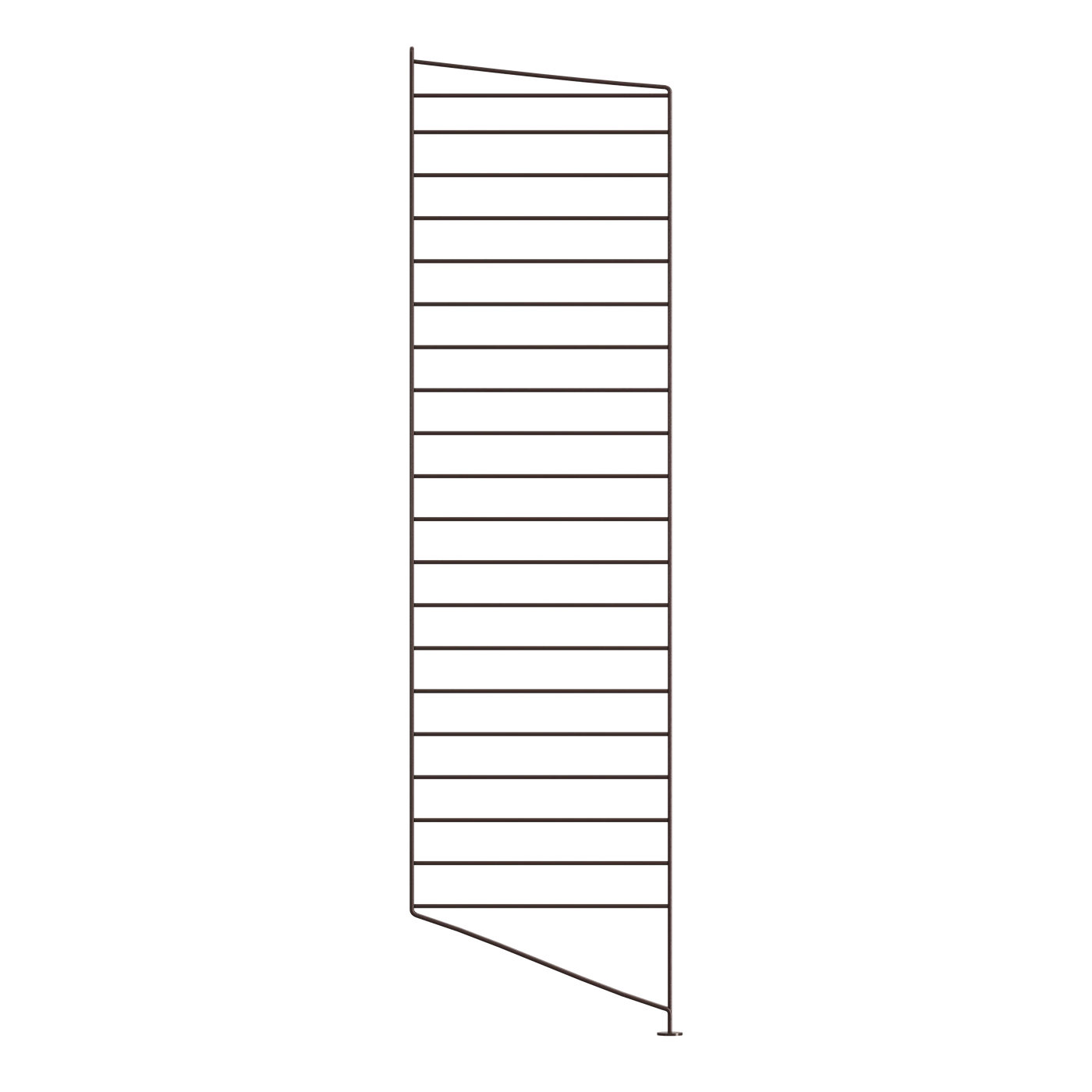 Montant au sol String System — Brun foncé · H 115 × P 30 cm · Lot de 2