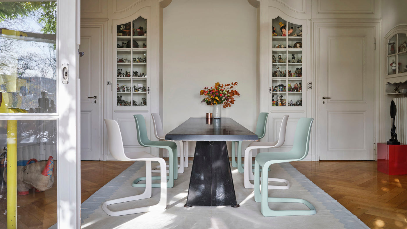 Chaise EVO-C — EVO-C Dining Scene 2, mint and white_web_16-9