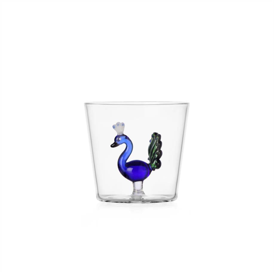 Verre à eau Animal Farm — Paon Bleu