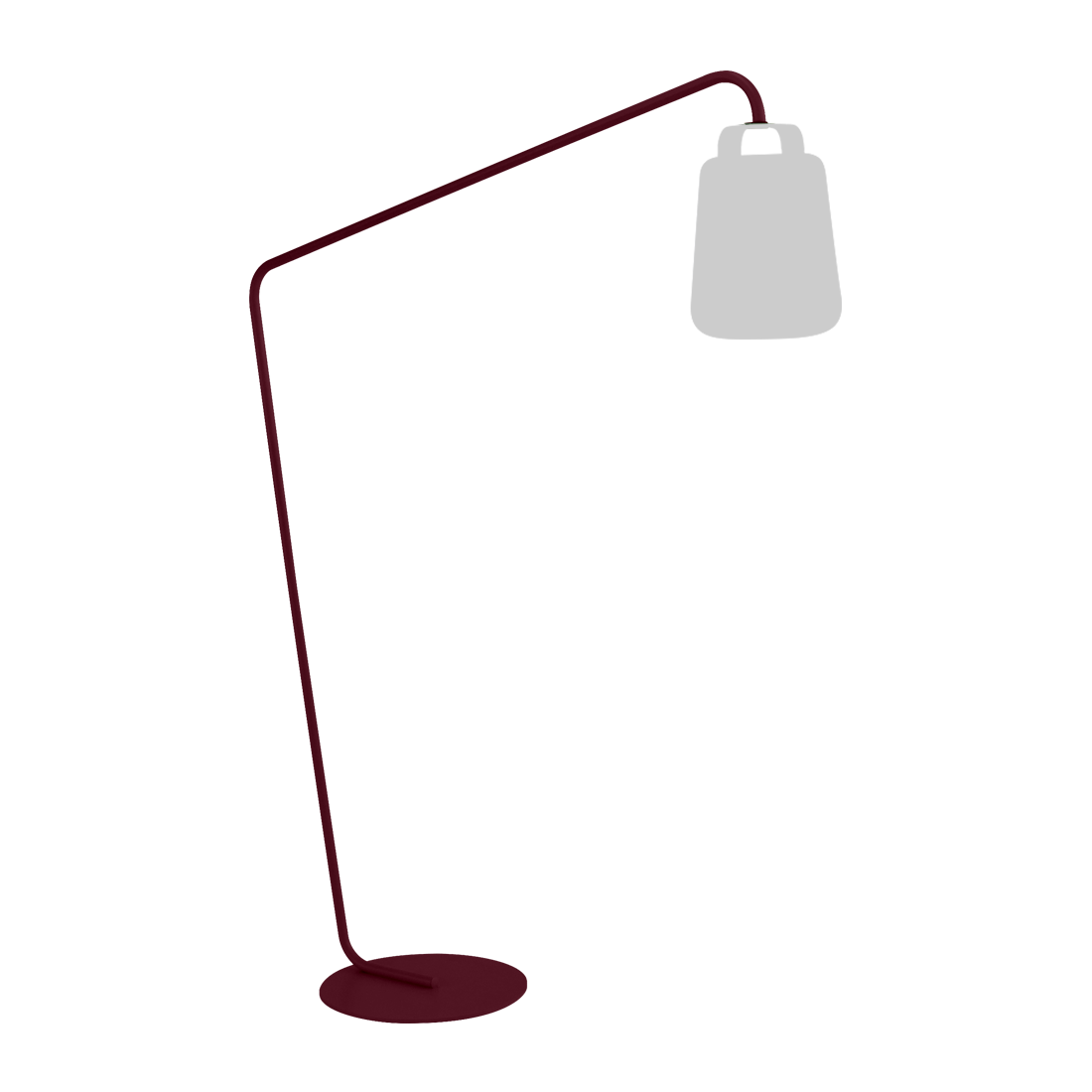 Lampe Balad Pied Déporté — Cerise noire