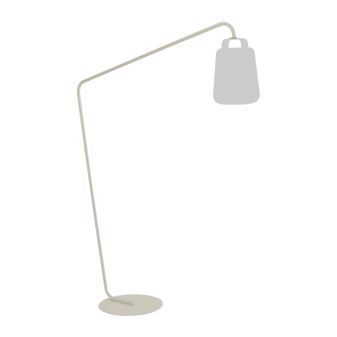 Lampe Balad Pied Déporté — Gris argile