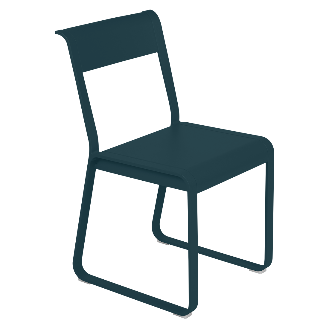 Chaise Bellevie V2 cm — Bleu acapulco