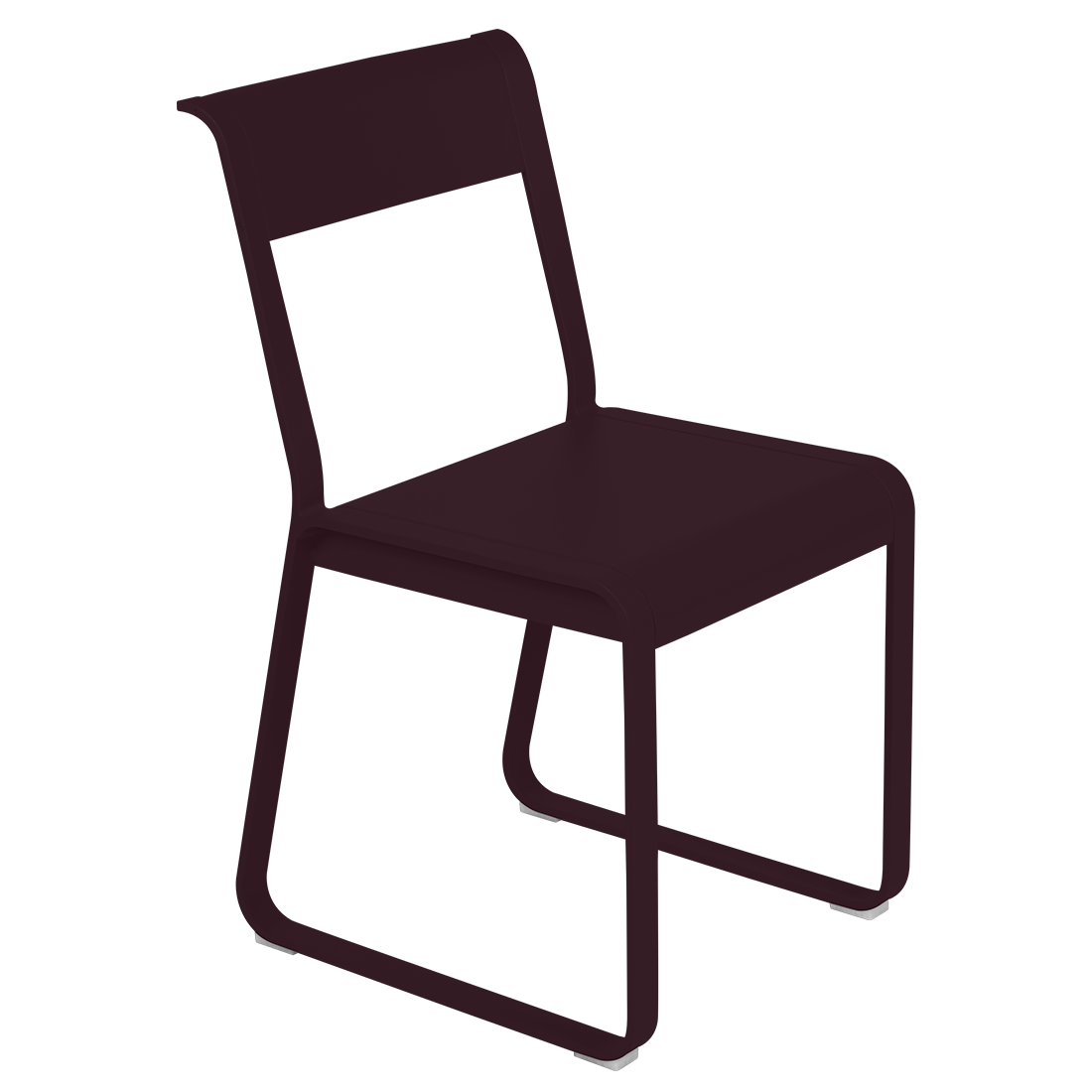 Chaise Bellevie V2 cm — Cerise noire