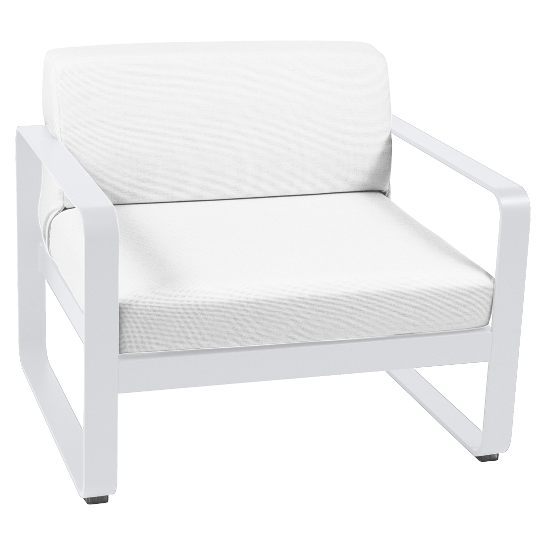Fauteuil Bellevie — Blanc coton · Blanc grisé