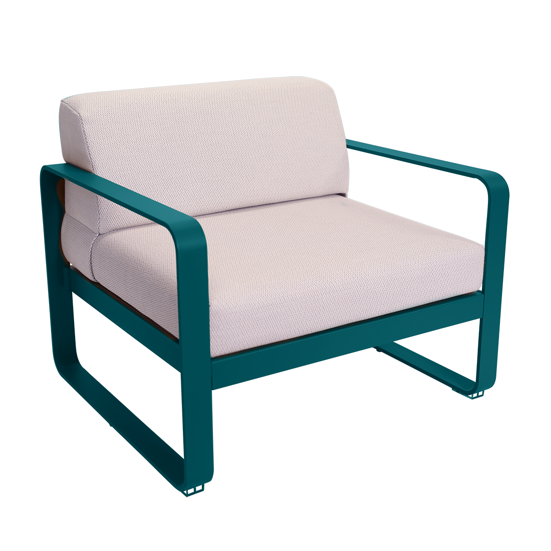 Fauteuil Bellevie — Bleu acapulco · Perle