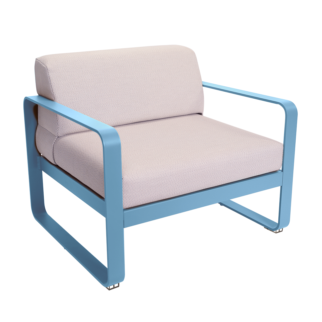 Fauteuil Bellevie — Bleu maya · Perle