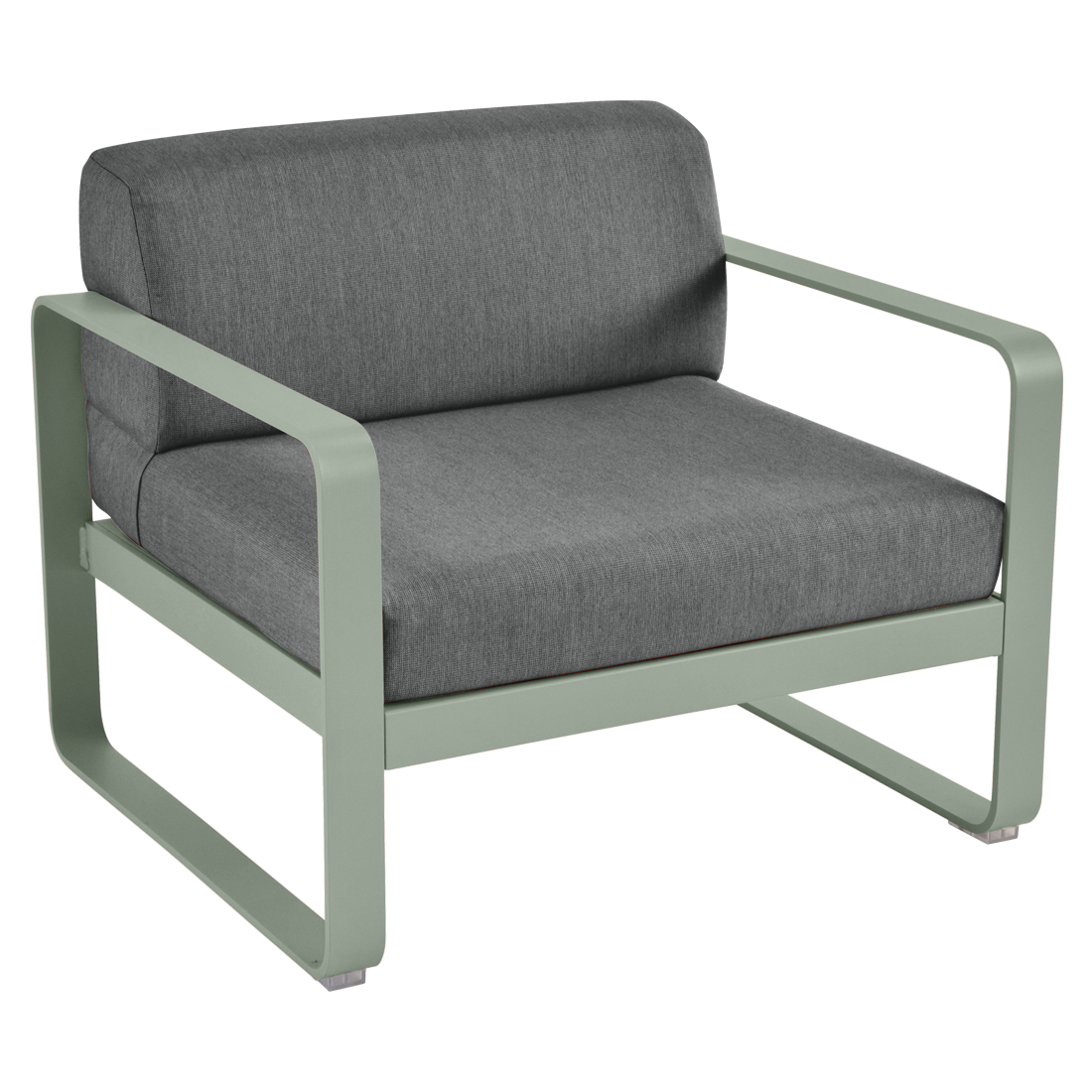 Fauteuil Bellevie — Cactus · Gris graphite