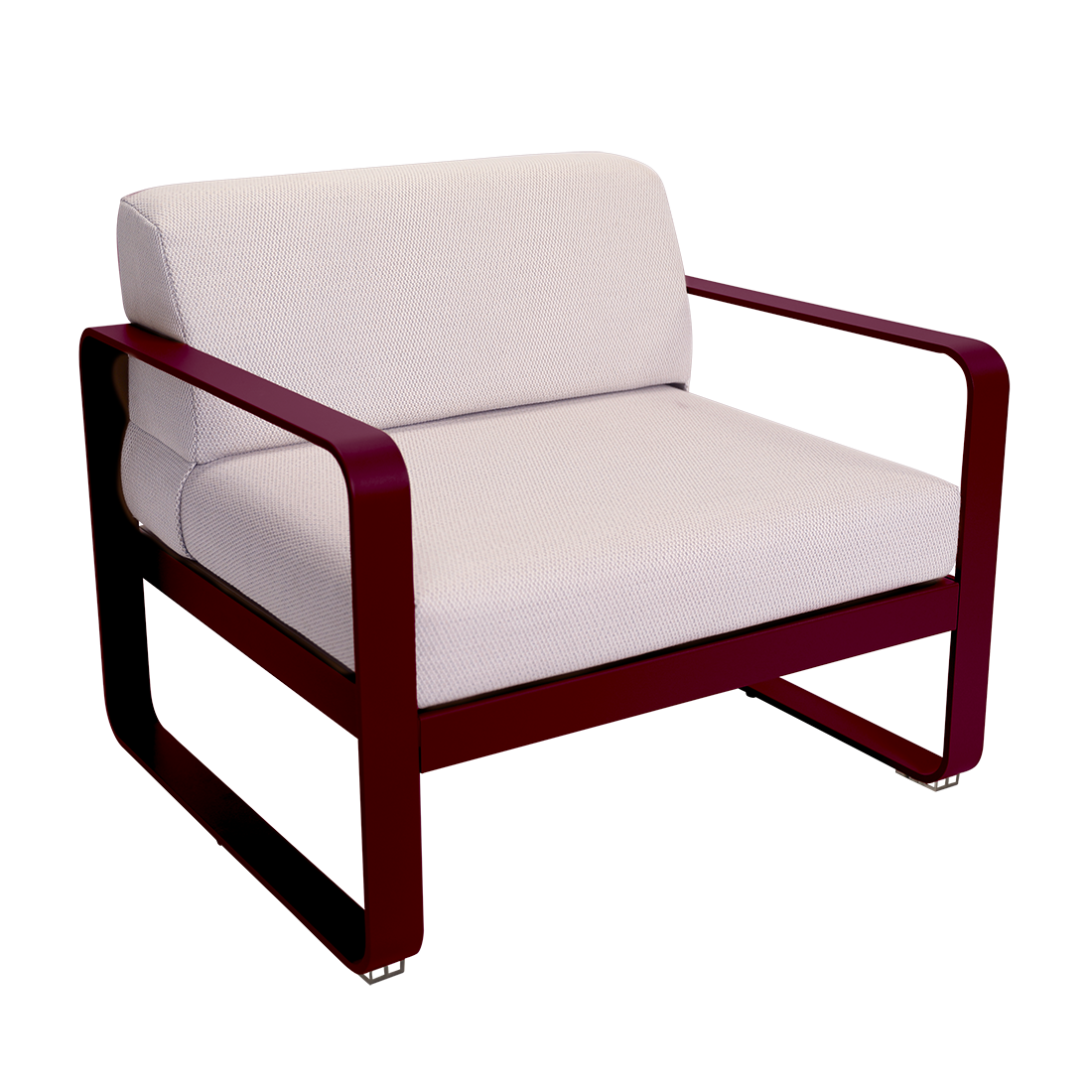 Fauteuil Bellevie — Cerise noire · Perle