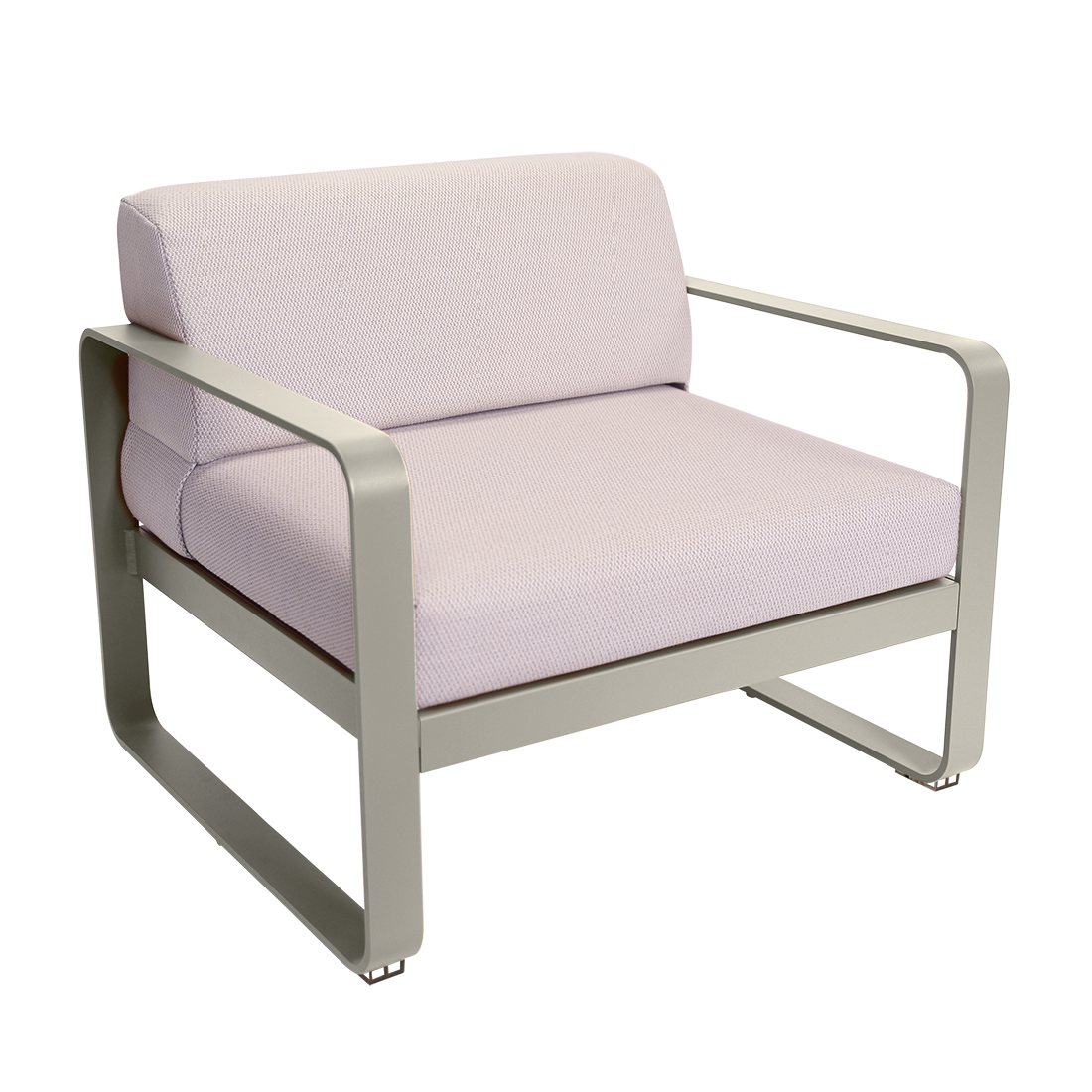 Fauteuil Bellevie — Gris argile · Perle