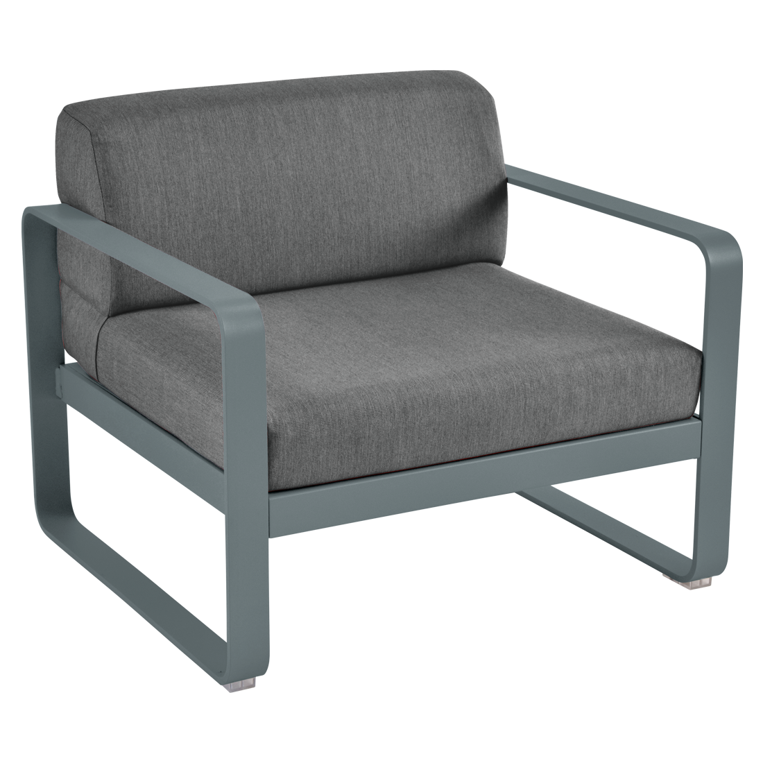 Fauteuil Bellevie — Gris orage · Gris graphite