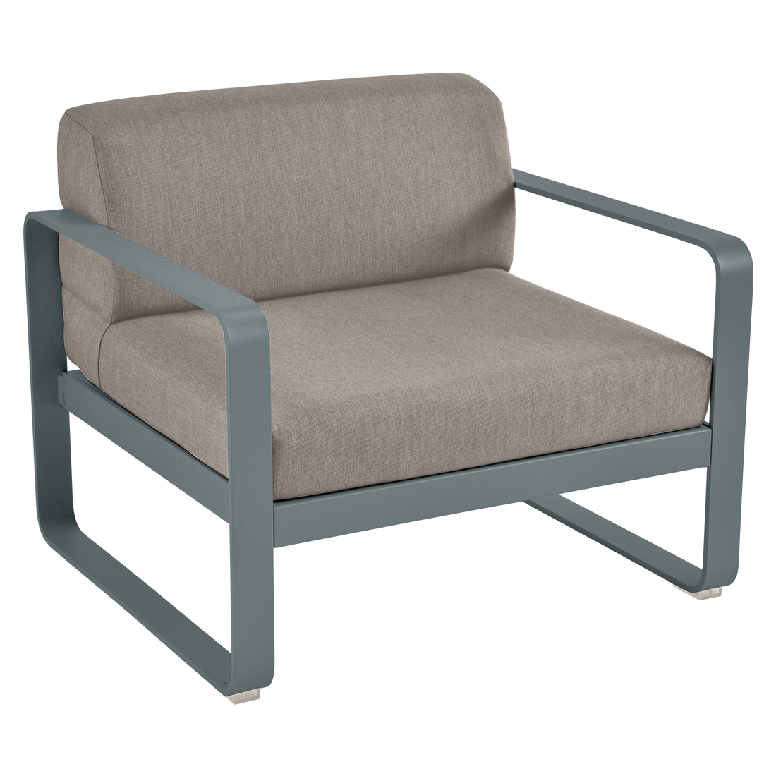 Fauteuil Bellevie — Gris orage · Taupe grisé