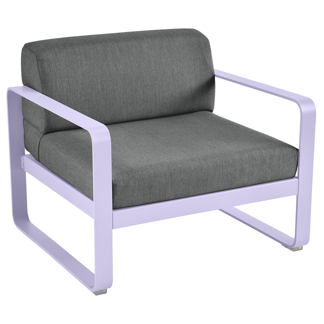 Fauteuil Bellevie — Guimauve · Gris graphite
