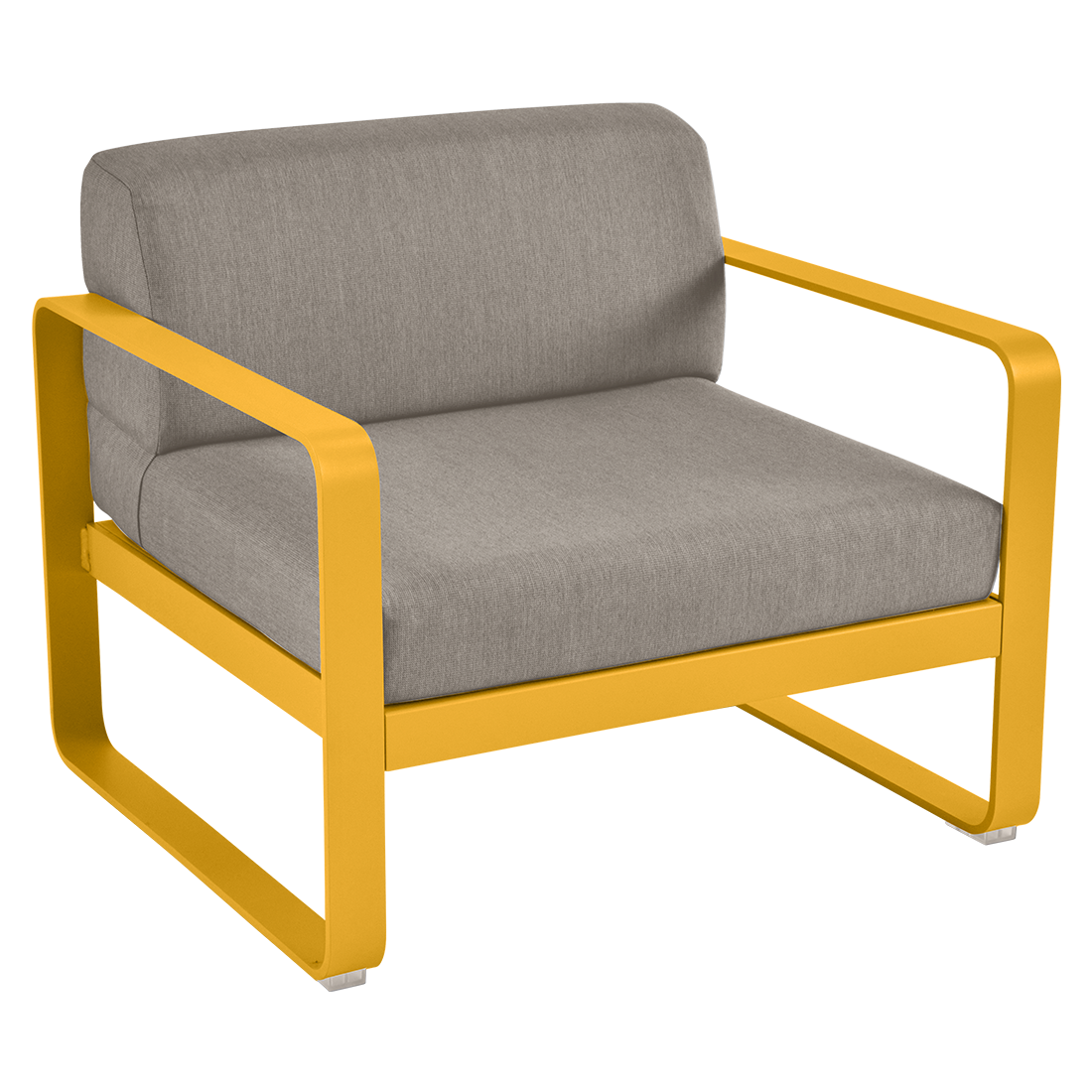 Fauteuil Bellevie — Miel · Taupe grisé