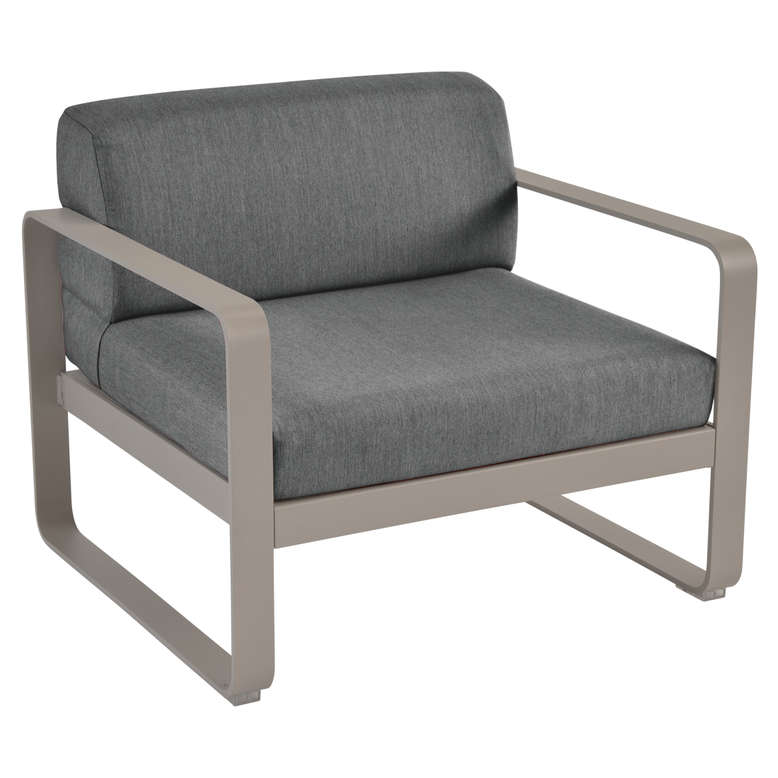 Fauteuil Bellevie — Muscade · Gris graphite