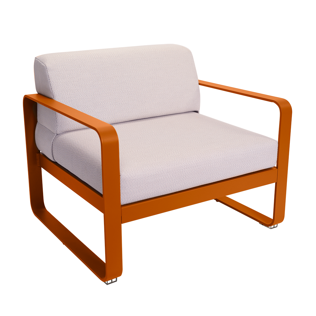 Fauteuil Bellevie — Orange confite · Perle