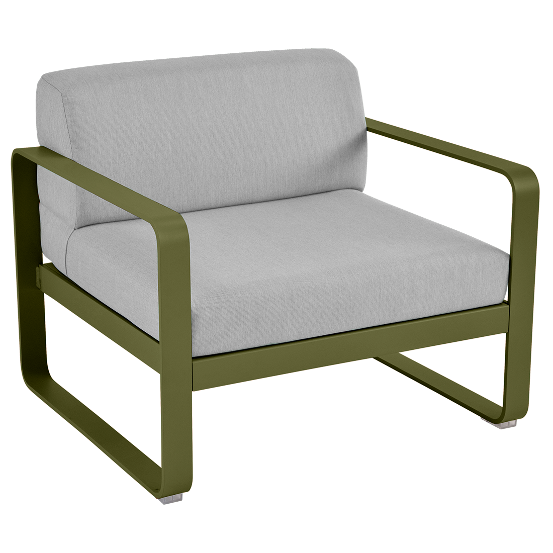 Fauteuil Bellevie — Pesto · Gris flanelle