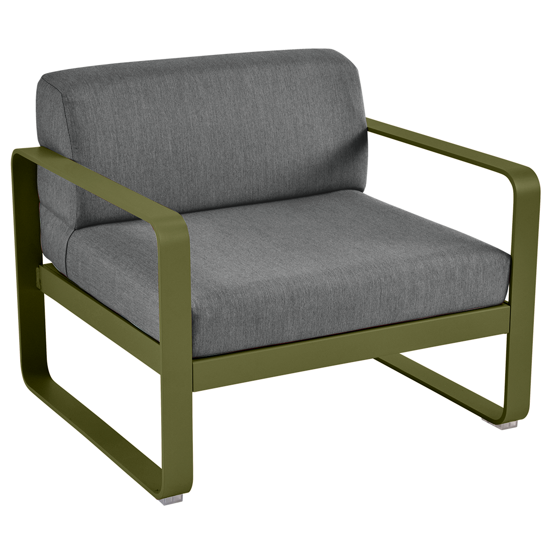 Fauteuil Bellevie — Pesto · Gris graphite