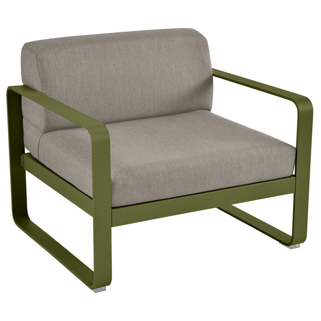Fauteuil Bellevie — Pesto · Taupe grisé