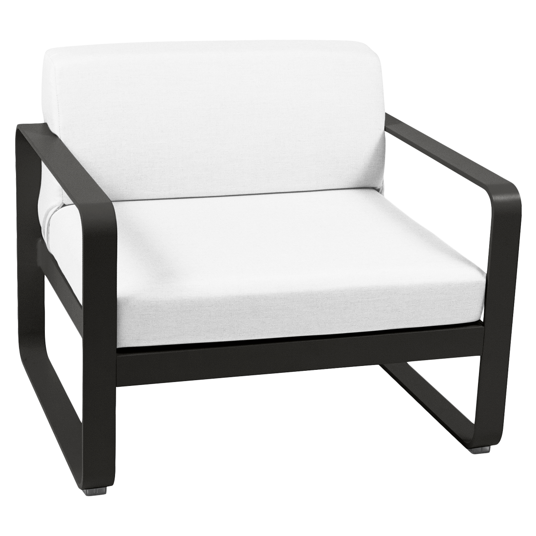 Fauteuil Bellevie — Réglisse · Blanc grisé