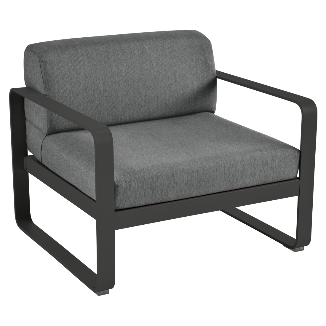 Fauteuil Bellevie — Réglisse · Gris graphite
