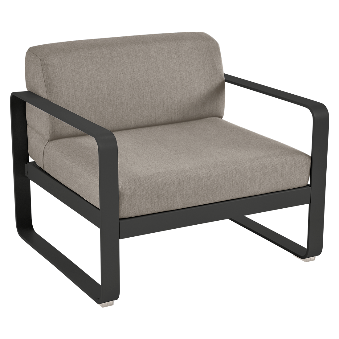 Fauteuil Bellevie — Réglisse · Taupe grisé