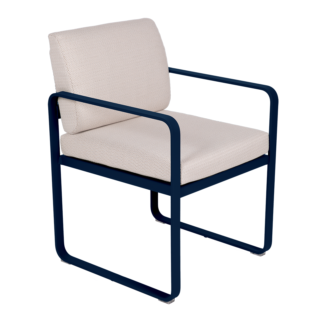 Fauteuil Bellevie Repas — Bleu abysse · Perle
