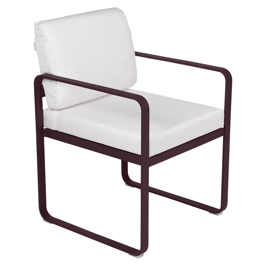 Fauteuil Bellevie Repas — Cerise noire · Blanc grisé