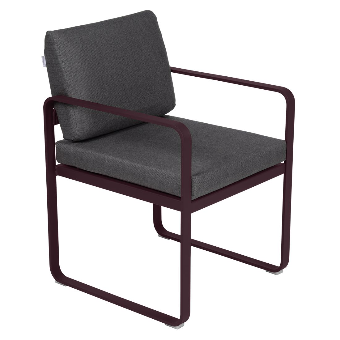Fauteuil Bellevie Repas — Cerise noire · Gris graphite