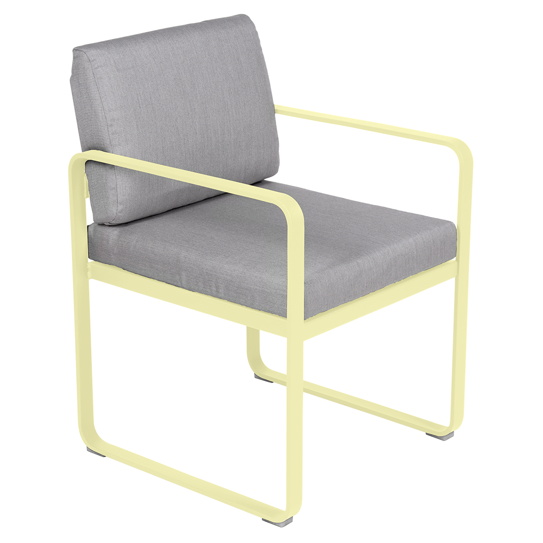Fauteuil Bellevie Repas — Citron givré · Gris flanelle