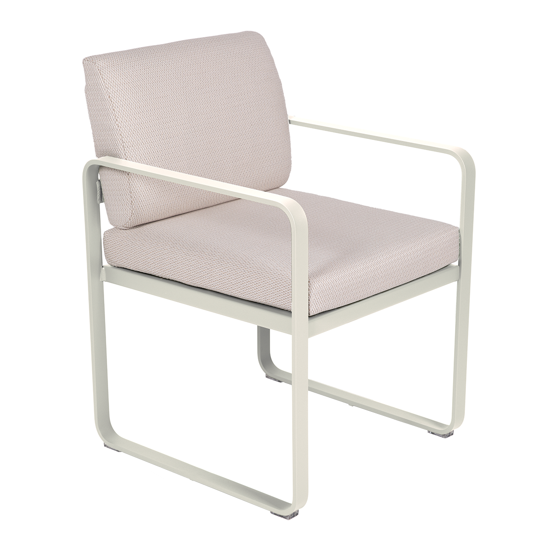 Fauteuil Bellevie Repas — Gris argile · Perle