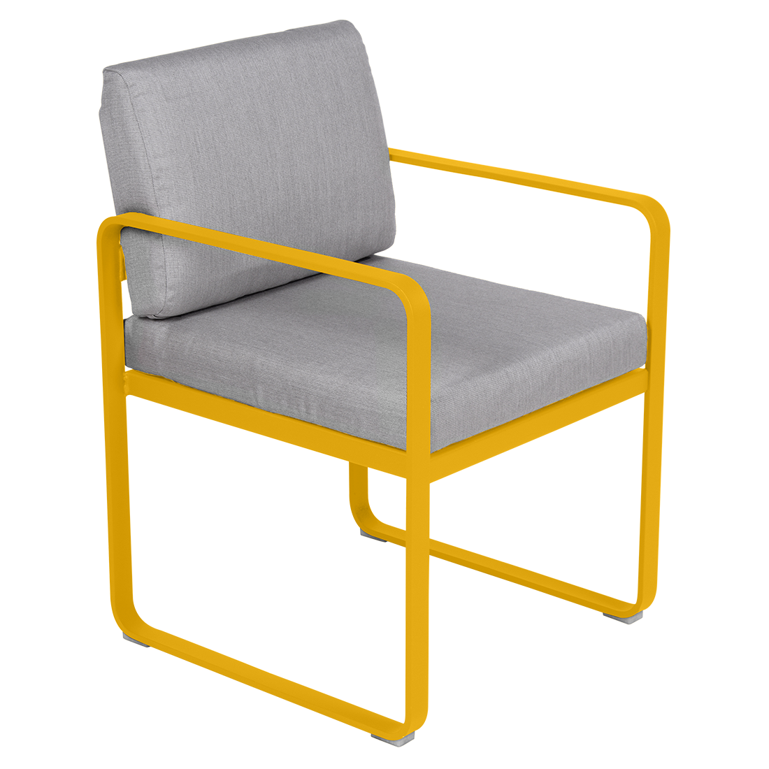 Fauteuil Bellevie Repas — Miel · Gris flanelle